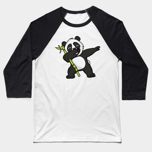 Dabbing Panda Baseball T-Shirt by TheUnknown93